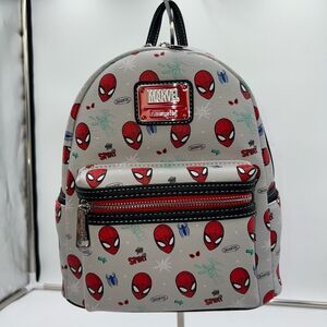 Marvel Spider-Man Gray and Red Backpack